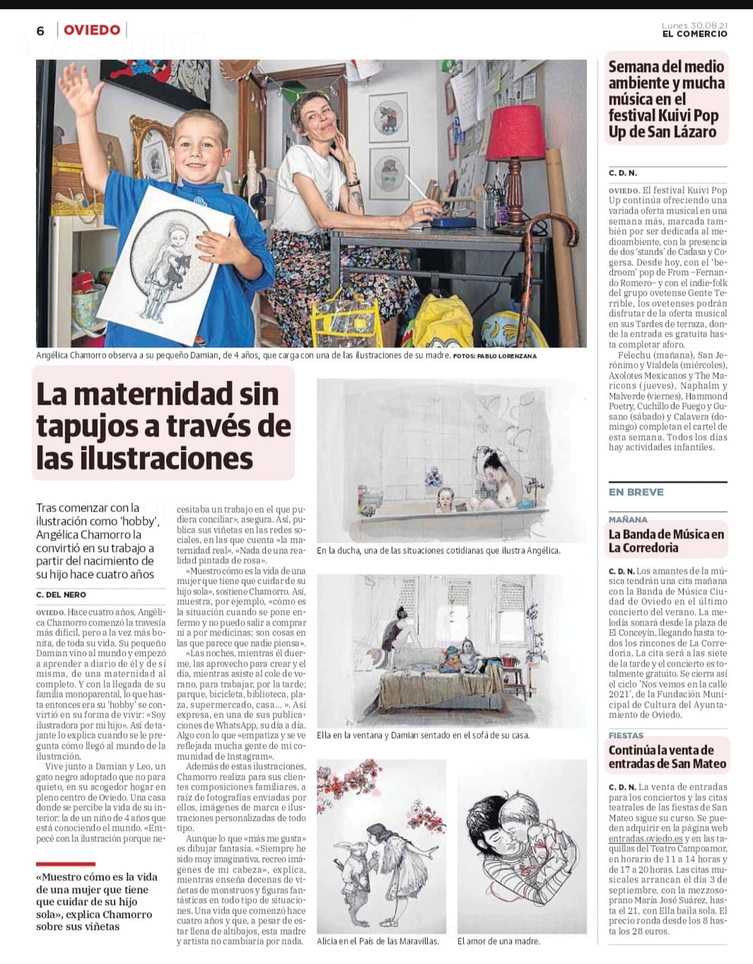 Entrevista periódico El Comercio 30.08.21